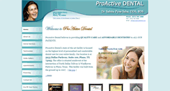 Desktop Screenshot of proactivedental.com